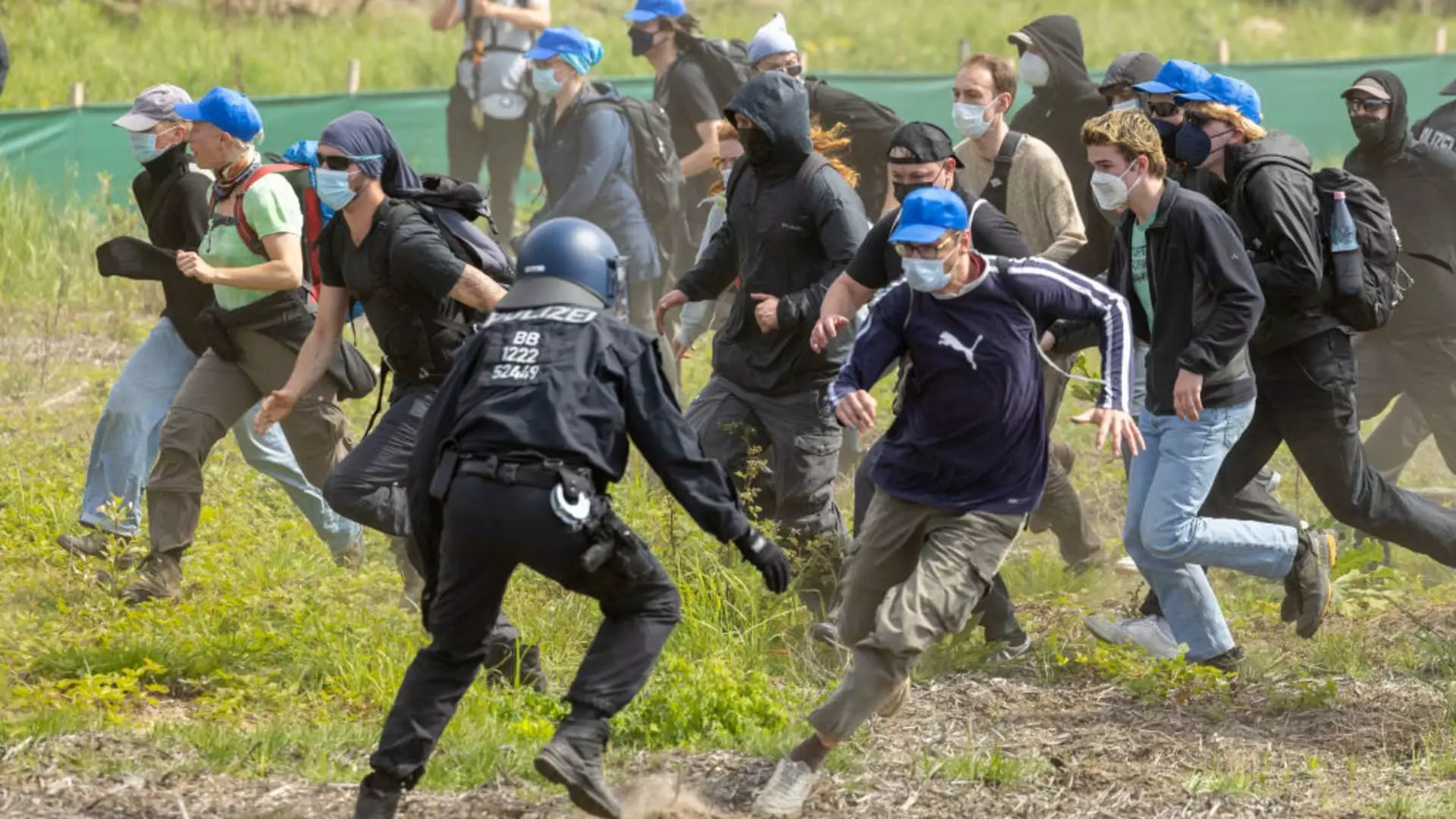 Climate Protesters Clash with Tesla Over Factory Expansion in Germany