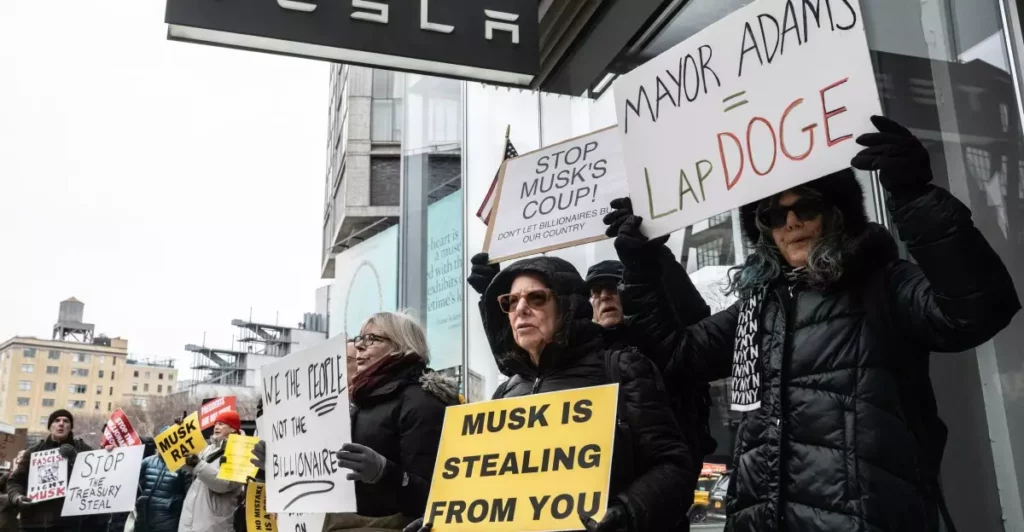 Rising Voices: Nationwide Protests Target Tesla Amidst Elon Musk’s Controversies